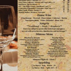 Copper Penny Grill- Rutherfordton - Wine Menu