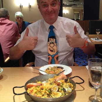 Bazil Brasserie - Jason approves of the Paella - British Near Me - Whitley Bay, XTW