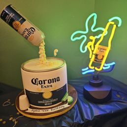 Corona Extra Strawberry cake Corona Extra Strawberry cake
