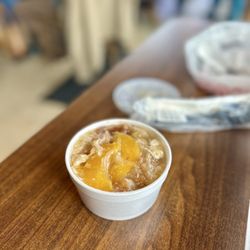 Bishop's Meat and Three - Peach Cobbler yum