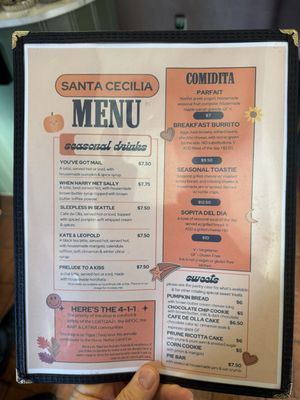 Menu photo 2 Santa Cecilia Albuquerque, NM