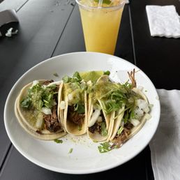 Taco Tuesday special and margarita
