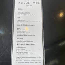 Tasting menu 7/11/25