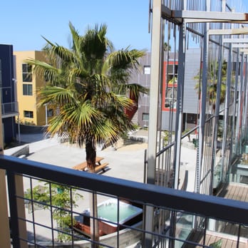 Campus 880 - View from outside my apartment. The complex is definitely pretty cool looking & unique. - University Housing Near Me - Isla Vista, California