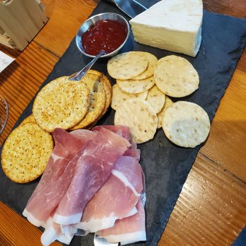 Fletcher Bay Winery - Brie and Prosciutto Plate - Wine Tasting Room Near Me - Bainbridge Island, Washington Fletcher Bay Winery - Brie and Prosciutto Plate - Wine Tasting Room Near Me - Bainbridge Island, Washington