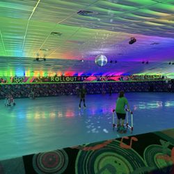 Roll Out Family Fun Center - Rink and arcade, pizza was really good.