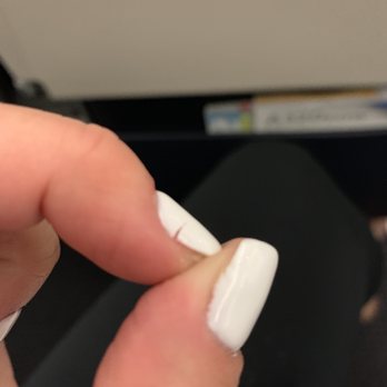 Tina's Nail Spa - These pictures are from 24 hours after getting a gel manicure. What a disaster. Worse than experience ever . - Nail Salons Near Me - Hendersonville, Tennessee