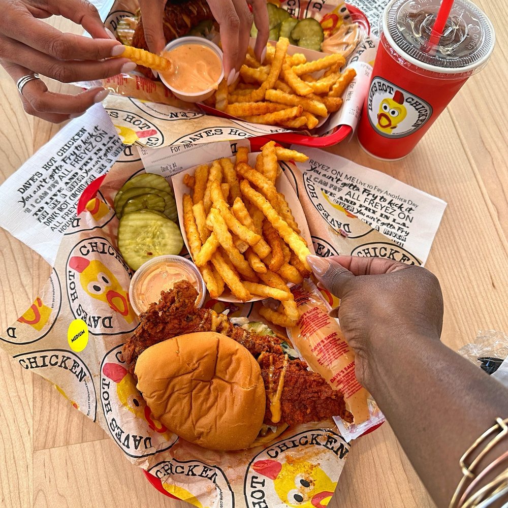 Dave's Hot Chicken - Dave's Slider with Fries - Chicken Shop Near Me - Jacksonville, Florida Dave's Hot Chicken - Dave's Slider with Fries - Chicken Shop Near Me - Jacksonville, Florida