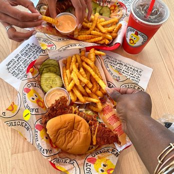 Dave's Hot Chicken - Dave's Slider with Fries - Chicken Shop Near Me - Jacksonville, Florida Dave's Hot Chicken - Dave's Slider with Fries - Chicken Shop Near Me - Jacksonville, Florida