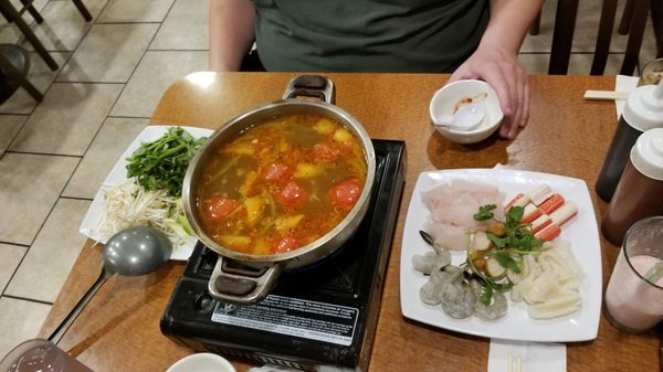 Photo of Bolsa Vietnamese Restaurant - San Diego, CA, United States. Hot pot is so good!  You can easily share this with 2-4 people.