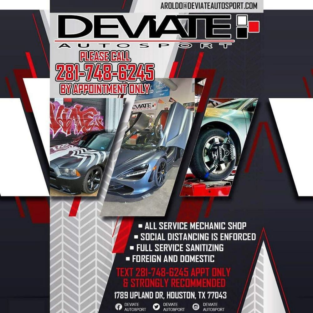 DEVIATE AUTOSPORT 126 Photos & 60 Reviews 1789 Upland Dr, Houston