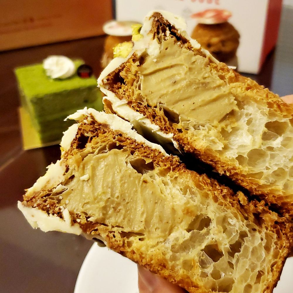 Bake Code - Pistachio croissant wheel, sliced - Bakeries Near Me - Toronto, Ontario