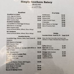 the menu the menu