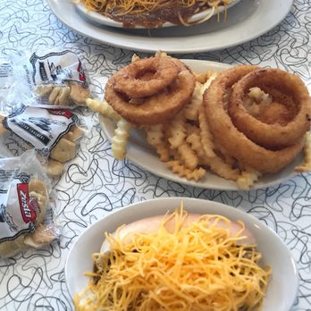 Blue Ash Chili - Chili 5 ways, fries/onion rings, cheese coney - Burgers Near Me - Blue Ash, Ohio Blue Ash Chili - Chili 5 ways, fries/onion rings, cheese coney - Burgers Near Me - Blue Ash, Ohio