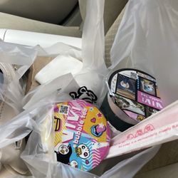 Vivi Bubble Tea - Matcha Milk Tea, Blue Galaxy, Takoyaki all to go. Packaged neatly