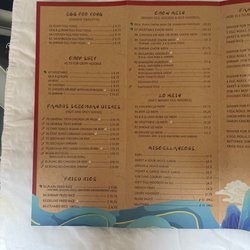 Chef Song’s Chinese Restaurant - Menu