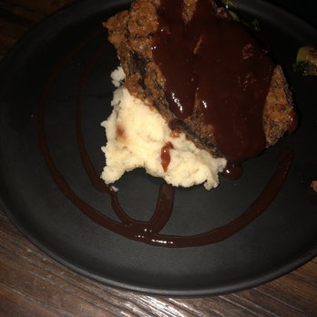 1816 Modern Kitchen & Drinks - Fried meatloaf with mashed potatoes and Brussel sprouts - Southern Near Me - Corydon, Indiana