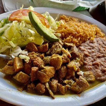 Lopez Taqueria 2 - Chile Verde Plate - Mexican Near Me - San Jose, California Lopez Taqueria 2 - Chile Verde Plate - Mexican Near Me - San Jose, California