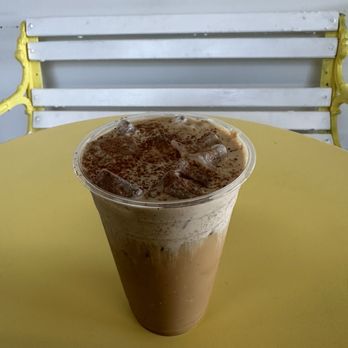 Mikey G's - Lightning milk with tiramisu cold foam - Coffee & Tea Near Me - Riverside, California Mikey G's - Lightning milk with tiramisu cold foam - Coffee & Tea Near Me - Riverside, California