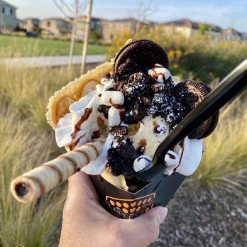 The Bubble Hive  - 03.30.22 "Street" cone $12 - Desserts Near Me - Sacramento, California