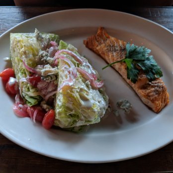Crabtree's NY and Main - Salmon with wedge salad - New American Near Me - Huntington, New York