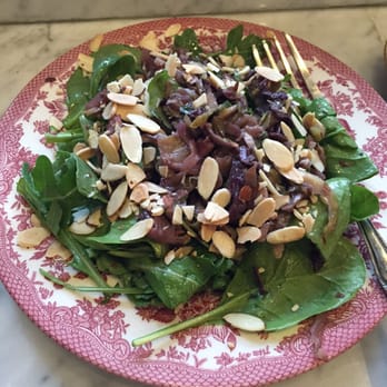 Ellie's - Salad with brussels sprouts, radicchio and roasted garlic with orange vinaigrette. - Breakfast & Brunch Near Me - Providence, Rhode Island Ellie's - Salad with brussels sprouts, radicchio and roasted garlic with orange vinaigrette. - Breakfast & Brunch Near Me - Providence, Rhode Island