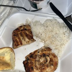 Pollo Tropical - A chicken breast cut in two