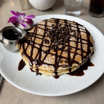 SweetDiner - Chocolate Chip Pancake (there's 3 pancakes and I couldn't eat them all) - Diners Near Me - Milwaukee, Wisconsin