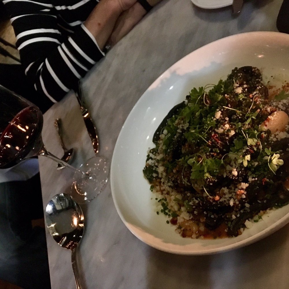 Waypoint - Squid ink pasta dish - Bars Near Me - Cambridge, Massachusetts