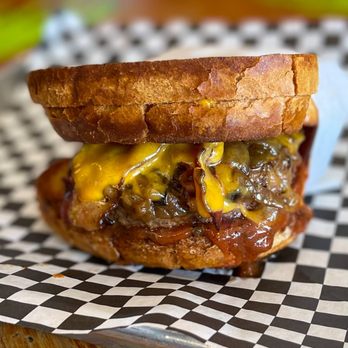 Grill 'Em All - 1/2 lb. Behemoth Burger - Burgers Near Me - Long Beach, California