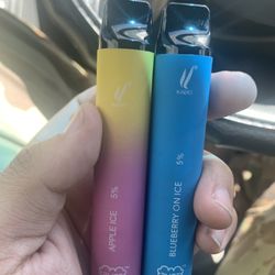Vape O Rama - The blue is a real puff bar and the Yellow / purple is a fake one that they sell here  Please don't waste your money here