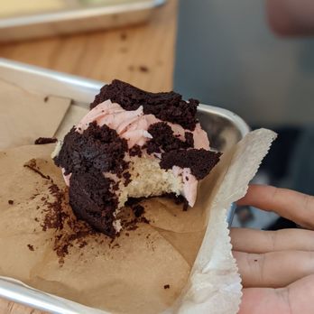 Debbie's Daughters Cafe & Bakery - Neapolitan Cupcake (nearly demolished) - Bakeries Near Me - Noblesville, Indiana Debbie's Daughters Cafe & Bakery - Neapolitan Cupcake (nearly demolished) - Bakeries Near Me - Noblesville, Indiana