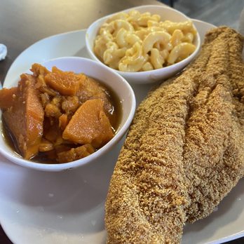 Shugs Comfort Food - Fillet, yams and mac n cheese - Comfort Food Near Me - Bellevue, Nebraska Shugs Comfort Food - Fillet, yams and mac n cheese - Comfort Food Near Me - Bellevue, Nebraska