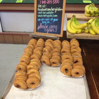 Wright's Farm - Must have the apple spice donut (6 for$3.99) - Fruits & Veggies Near Me - Gardiner, New York Wright's Farm - Must have the apple spice donut (6 for$3.99) - Fruits & Veggies Near Me - Gardiner, New York
