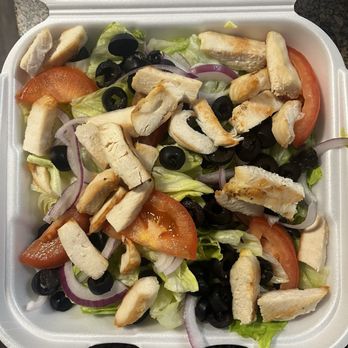 Rocco's NY Pizzeria & Pasta - Salad a sad tossed chicken salad, over $20 bucks - Pizza Near Me - Las Vegas, Nevada Rocco's NY Pizzeria & Pasta - Salad a sad tossed chicken salad, over $20 bucks - Pizza Near Me - Las Vegas, Nevada