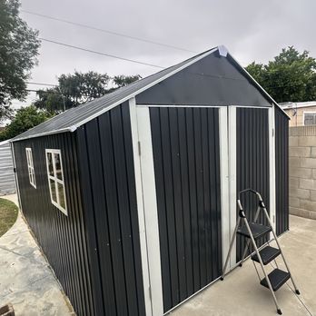Besfit Handyman - Shed completion from the front and left side view. - Handyman Near Me - Irvine, California Besfit Handyman - Shed completion from the front and left side view. - Handyman Near Me - Irvine, California
