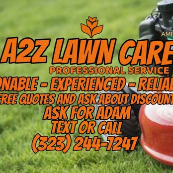 A2Z LAWN CARE - a lawn mower with the words a2z lawn care - Lawn Services Near Me A2Z LAWN CARE - a lawn mower with the words a2z lawn care - Lawn Services Near Me