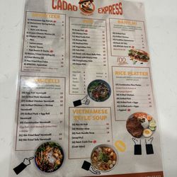 Cadao Express - Menu