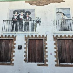 Puerta Maya - A festive Three Amigos mural