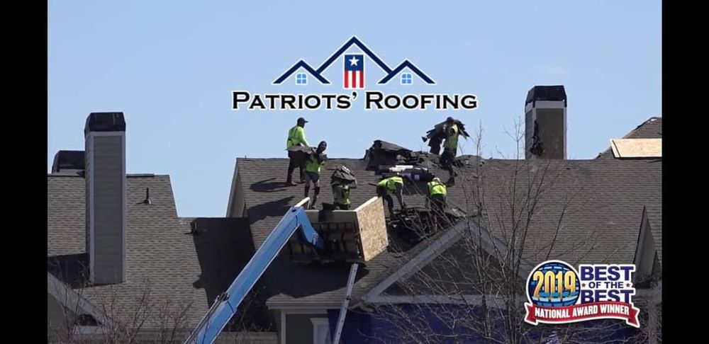 Slide of Patriots' Roofing