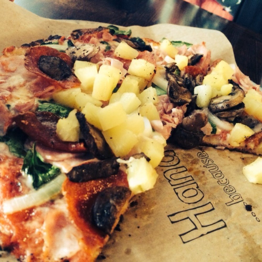 Your Pie - The Aloha pizza (plus pepperoni) - Pizza Near Me - Fleming Island, Florida Your Pie - The Aloha pizza (plus pepperoni) - Pizza Near Me - Fleming Island, Florida