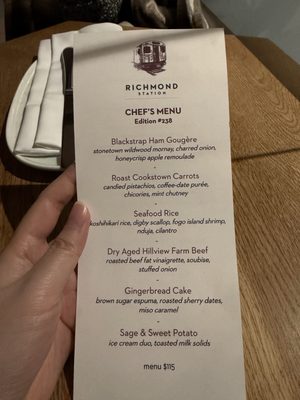Menu photo 1 Richmond Station Toronto, ON