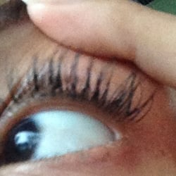 Lime Blu - My Lash Extensions. Lashes all glued together, done improperly :(