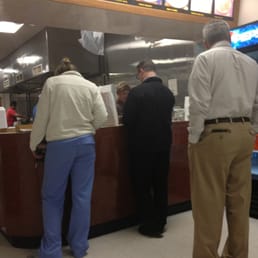 Customers picking up orders