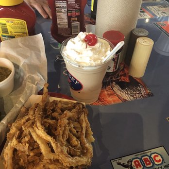 Blue Sky - Chocolate milkshake, looks good but isn't great - Burgers Near Me - Amarillo, Texas Blue Sky - Chocolate milkshake, looks good but isn't great - Burgers Near Me - Amarillo, Texas