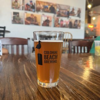 Colonial Beach Brewing - Honey Bee Blonde, sooooo good!! - Breweries Near Me - Colonial Beach, Virginia