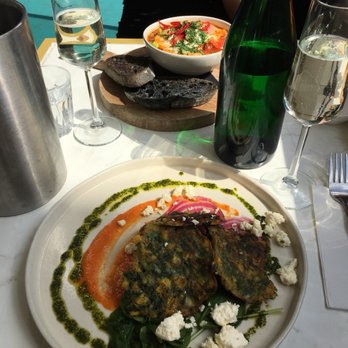 Darcie and May Green - Corn fritters and shakshuka in the back - Australian Near Me - London, XGL