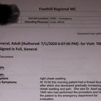 Assif Med Spa - medical records prove about Assif and face thread lift messed up my face - Medical Spas Near Me - Tustin, California