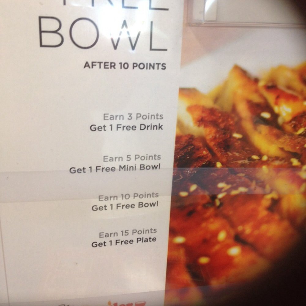 Flame Broiler - Use their five stars card for rewards - Asian Fusion Near Me - San Dimas, California
