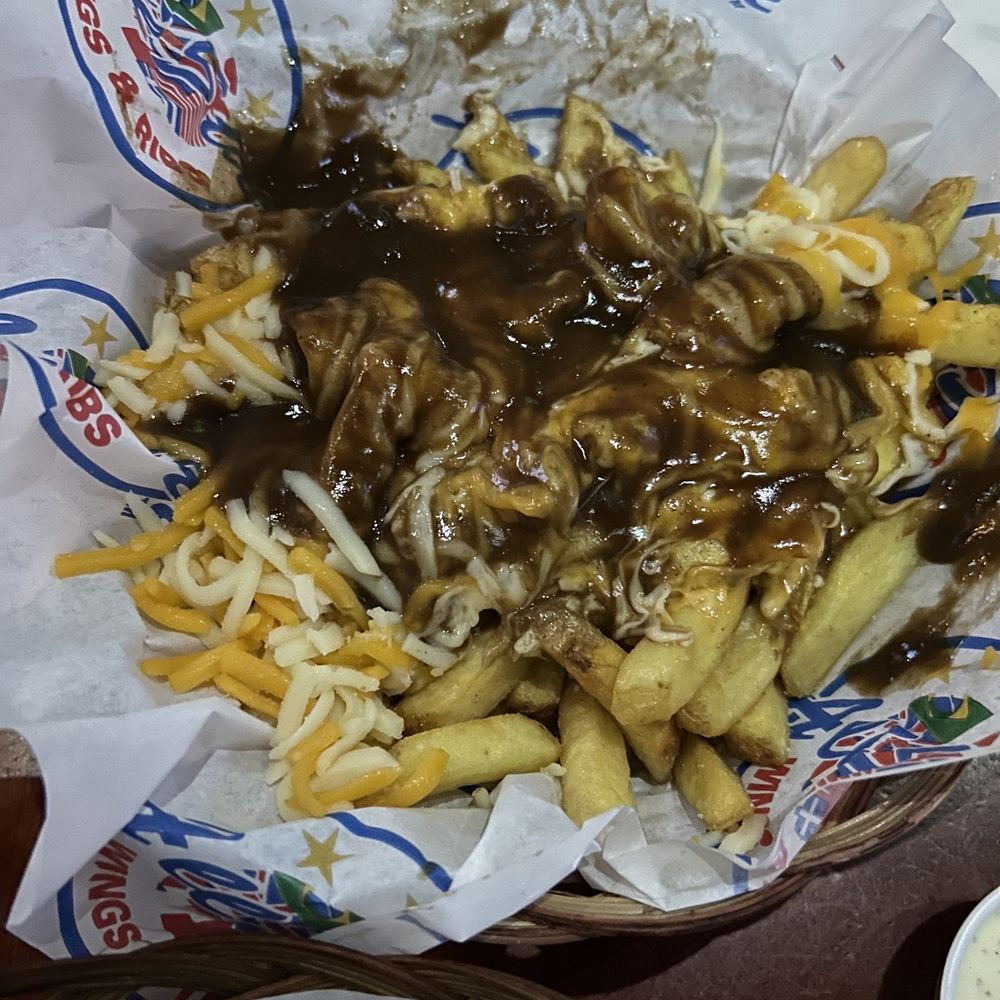 Fries with shredded cheese and gravy.....expensive!